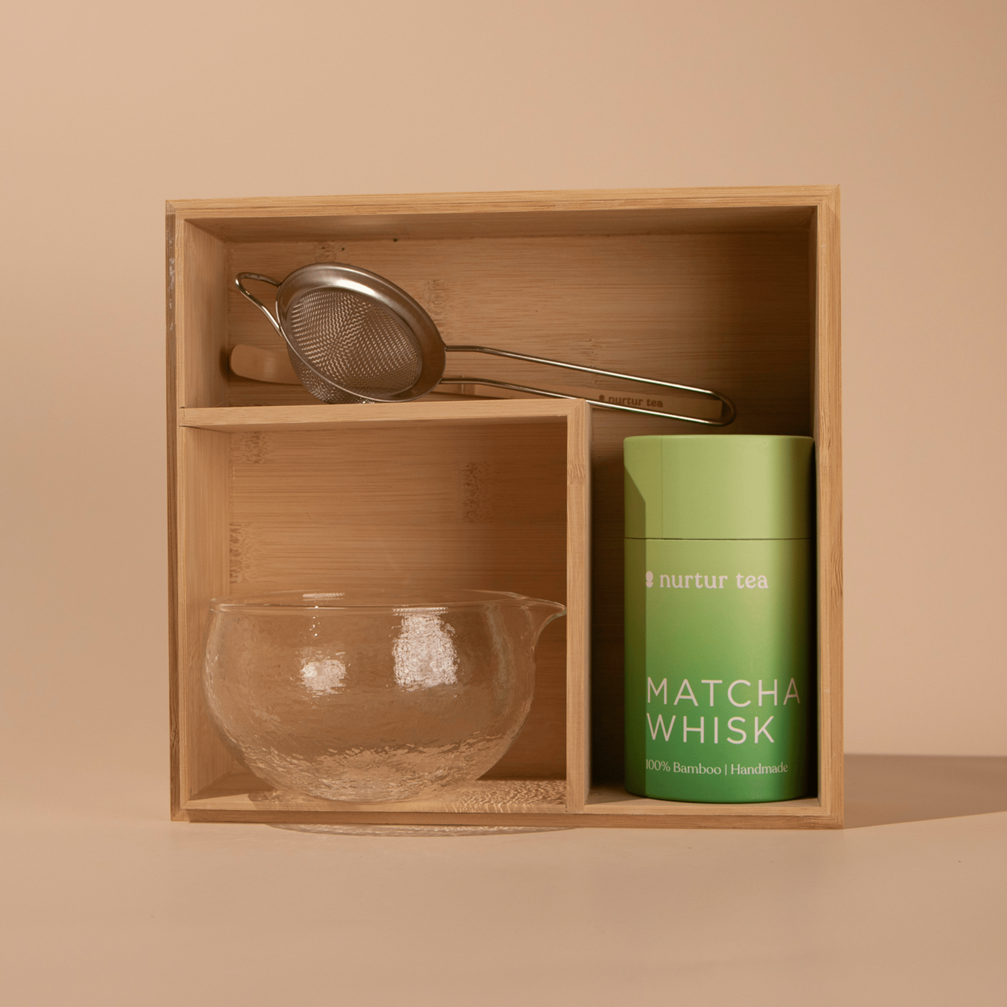 Matcha ceremony kit with whisk bowl and scoop - Nurtur Tea Australia