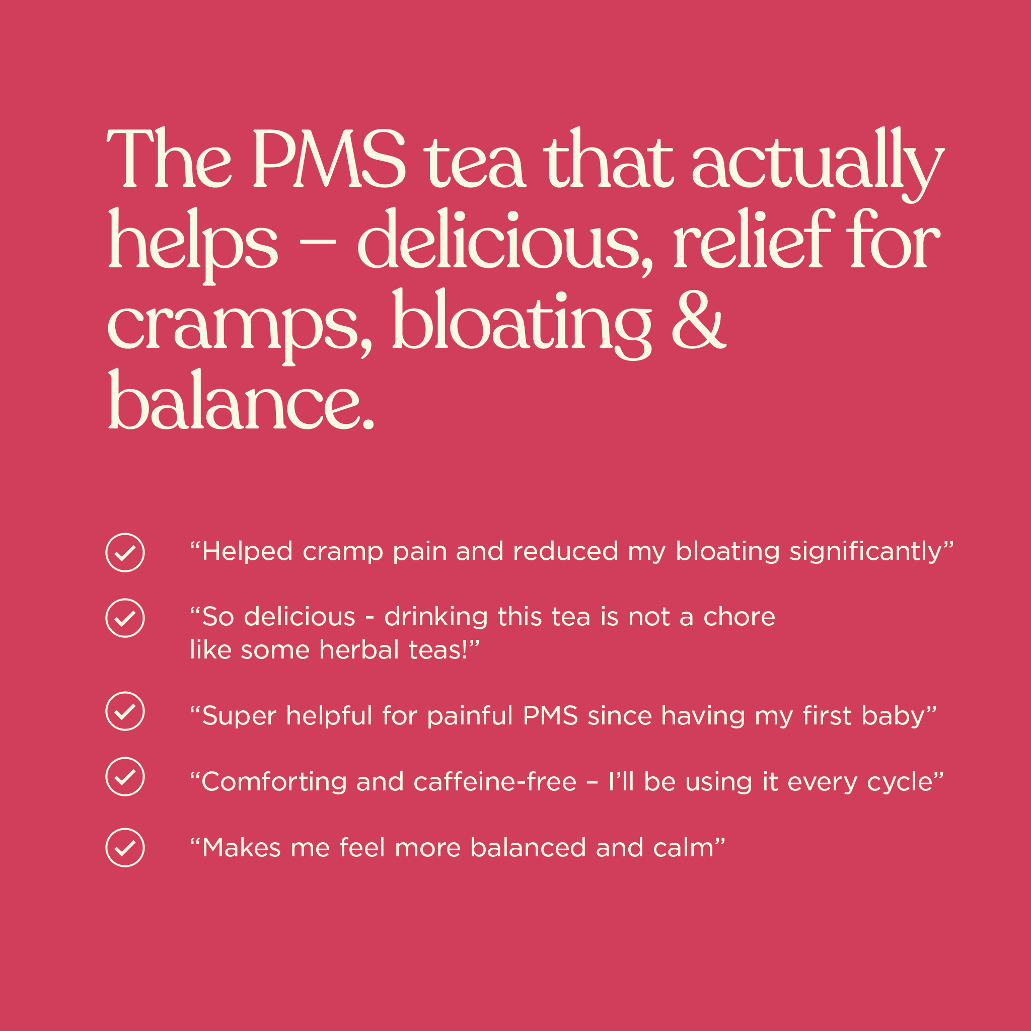Cinnamon Flow herbal tea for luteal phase and PMS support in women - Nurtur Tea Australia