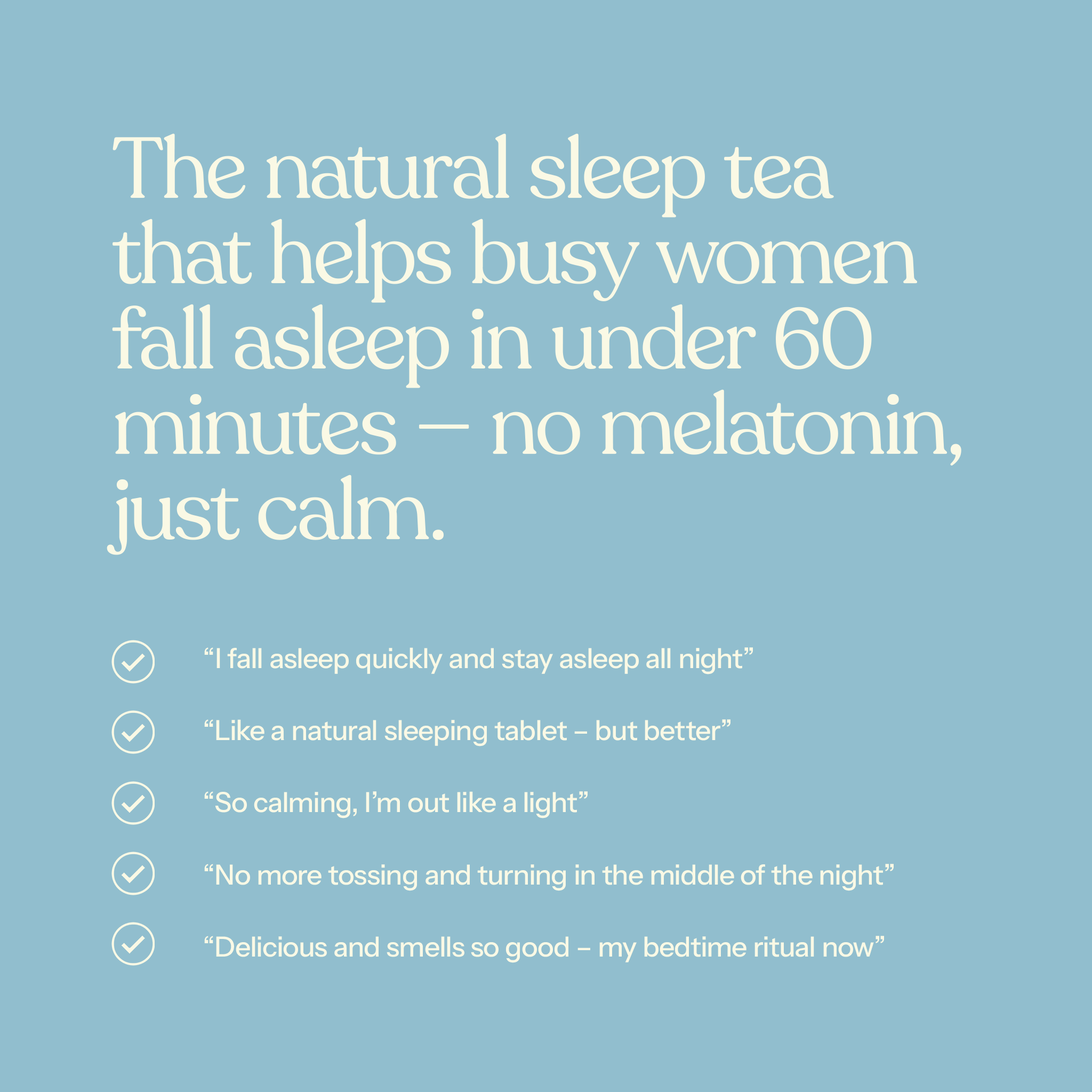 Sleep herbal tea blend for deep quality sleep in women - Nurtur Tea Australia