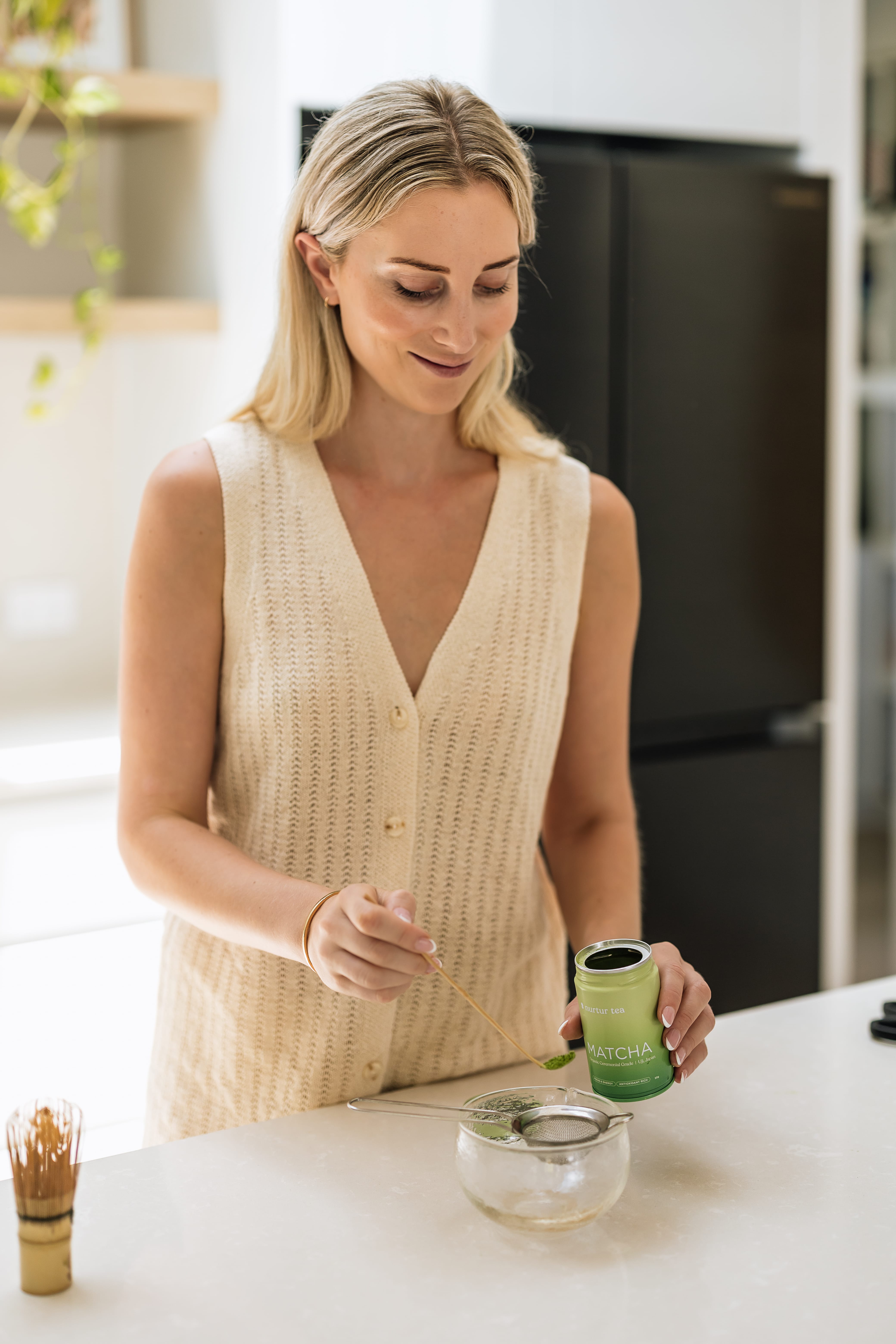 Ceremonial grade matcha powder from Uji Japan for women's wellness - Nurtur Tea Australia